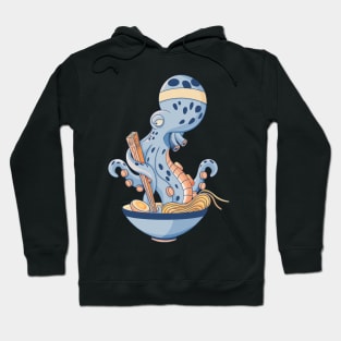 Octopus eating ramen Hoodie